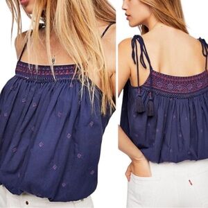 Free People Eternal Love Embroidered Top